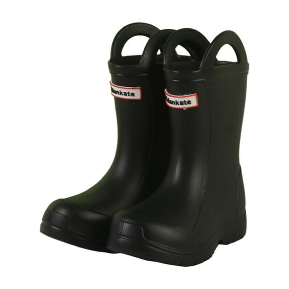 Huowey Girls Rain Boots Mid Calf Kids Booties Lightweight Soft Sole Comfortable Footwear for Toddler and Little Girls Seasonal Outdoor Play