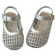thumbnail image 1 of Huowey Girls Sandals for Toddler and Kids Summer Breathable Weaved Mary Jane Shoes Casual Hollow Out Design Comfortable Daily Wear, 1 of 8