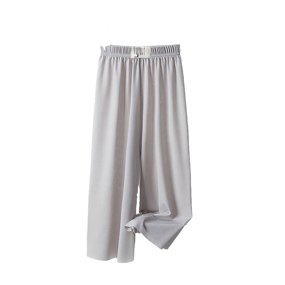Huowey Girls Wide Leg Pants Elastic High Waisted Casual Trousers for Kids Summer Flowy Loung𝐞 Stretchy Palazzo Pants