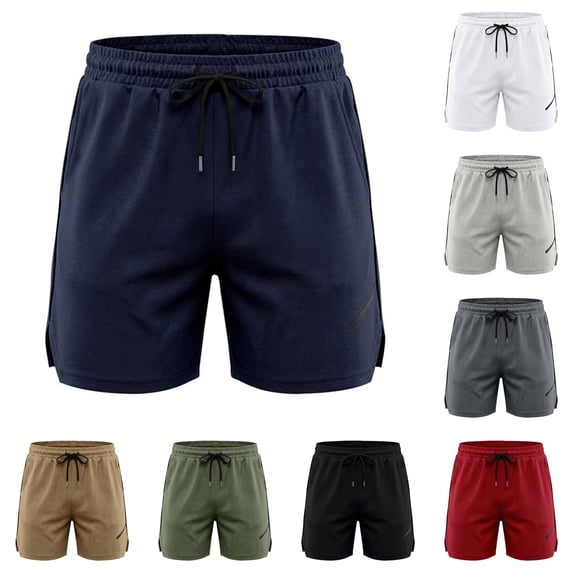 Huowey Gym Shorts Men Olive Green Mesh Elastic Waist Drawstring Lightweight Breathable Wide Leg Workout Shorts With Side Pockets Training Running Athletic Comfy Bottoms,M