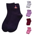 thumbnail image 1 of Huowey Halloween Socks For Women Men Crew Socks Pumpkin Ghost Witch Pattern Halloween Gift Fall Winter Cozy Festival Party Socks,Black, 1 of 4