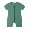 thumbnail image 1 of Huowey Baby Girls Boys Rompers Pajamas Zipper Short Sleeve Sleeper Jumpsuit Onesie Lovely Pjs, 18-24 Months, 1 of 2