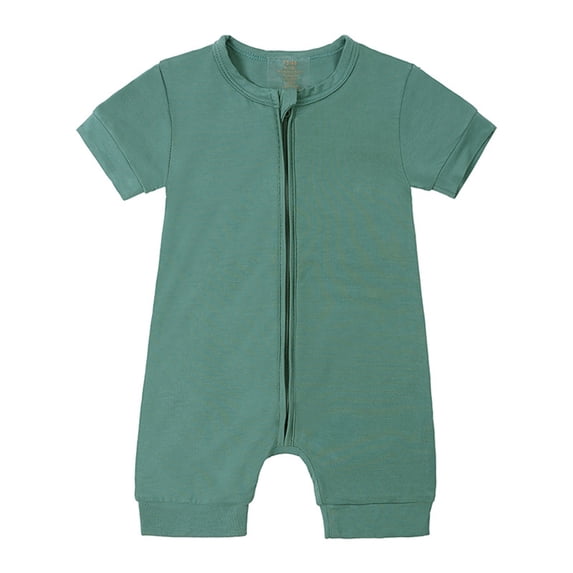 Huowey Baby Girls Boys Rompers Pajamas Zipper Short Sleeve Sleeper Jumpsuit Onesie Lovely Pjs, 18-24 Months