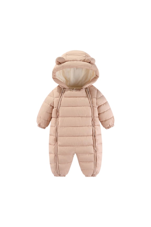Baby Snowsuit Winter Clothes Coat Jumpsuit Boys Girls Hooded Jacket Classic Dailywear, 18-24 Months