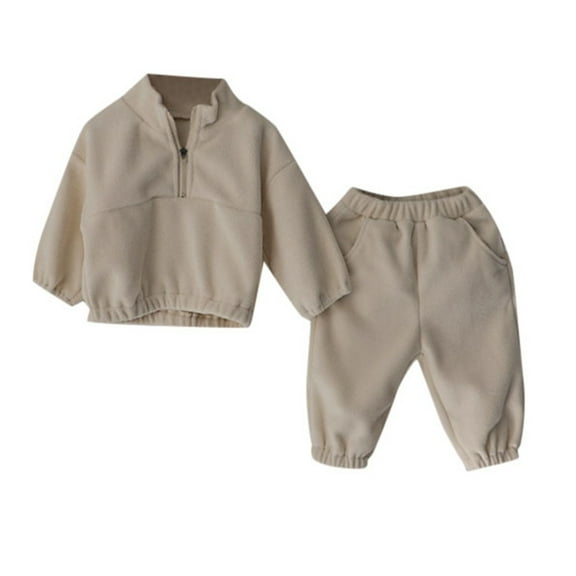 Huowey Boys Girls Clothes Hoodies Zipper Sweatshirt + Trouser Casual 2Pcs Holiday Dailywear, 5-6 Years