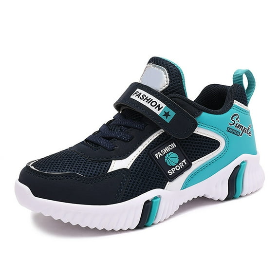 Huowey Children Mesh Breathable Flying Woven Sports Shoes Sneakers Boys School Casual Lightweight Soft Soled Shoes Lovely Footwear, 14-14.5 Years