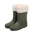 thumbnail image 1 of Huowey Children Rain Shoes Non- Soft Soles Lightweight Boys Girls Baby Rain Boots Baby Water Shoes With Cotton Blend Cover Style Holiday Footwear, 5-6 Years, 1 of 4