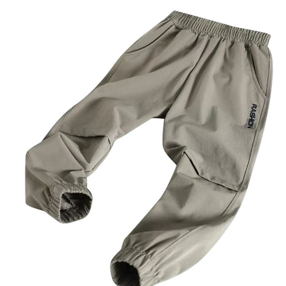 Huowey Kids Boys Elastic Waist Sports Exercise Trousers Sweatpants Casual Dance Pants Cozy Dailywear, 2-3 Years