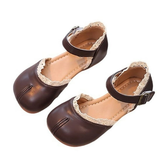 Huowey Summer Girls Children Baby Lace Edge Adjustable Soft Soled Shoes Sandals Classic Footwear, 2.5-3 Years