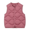 thumbnail image 1 of Huowey Infants Vest For Kids Boys Girls Lightweight Warm Vest Sleeveless Button Casual Fall Winter Clothes Holiday Dailywear, 5-6 Years, 1 of 3