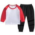 thumbnail image 1 of Huowey Kids Baby Boy Fall Outfits Boy Sweatshirt Tops Elastic Pants Set Cute 2pcs Breathable Dailywear, 3-4 Years, 1 of 2