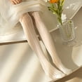 thumbnail image 1 of Huowey Kids Baby Girls Toddler Socks Pantyhose Lace Tights Summer Sheer Patterned Fishnet Uniform Dress Stockings Outdoor Activities Breathable Lightweight Solid Color Elegant Cozy Dailywear,Beige,M, 1 of 5