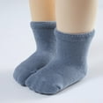 thumbnail image 1 of Huowey Kids Baby Toddler Ankle Socks Solid Color Non Cotton Soft Breathable Casual Lightweight Short Athletic Socks Summer Ribbed Floor Socks Cozy Dailywear,Navy,0-12 Months, 1 of 5