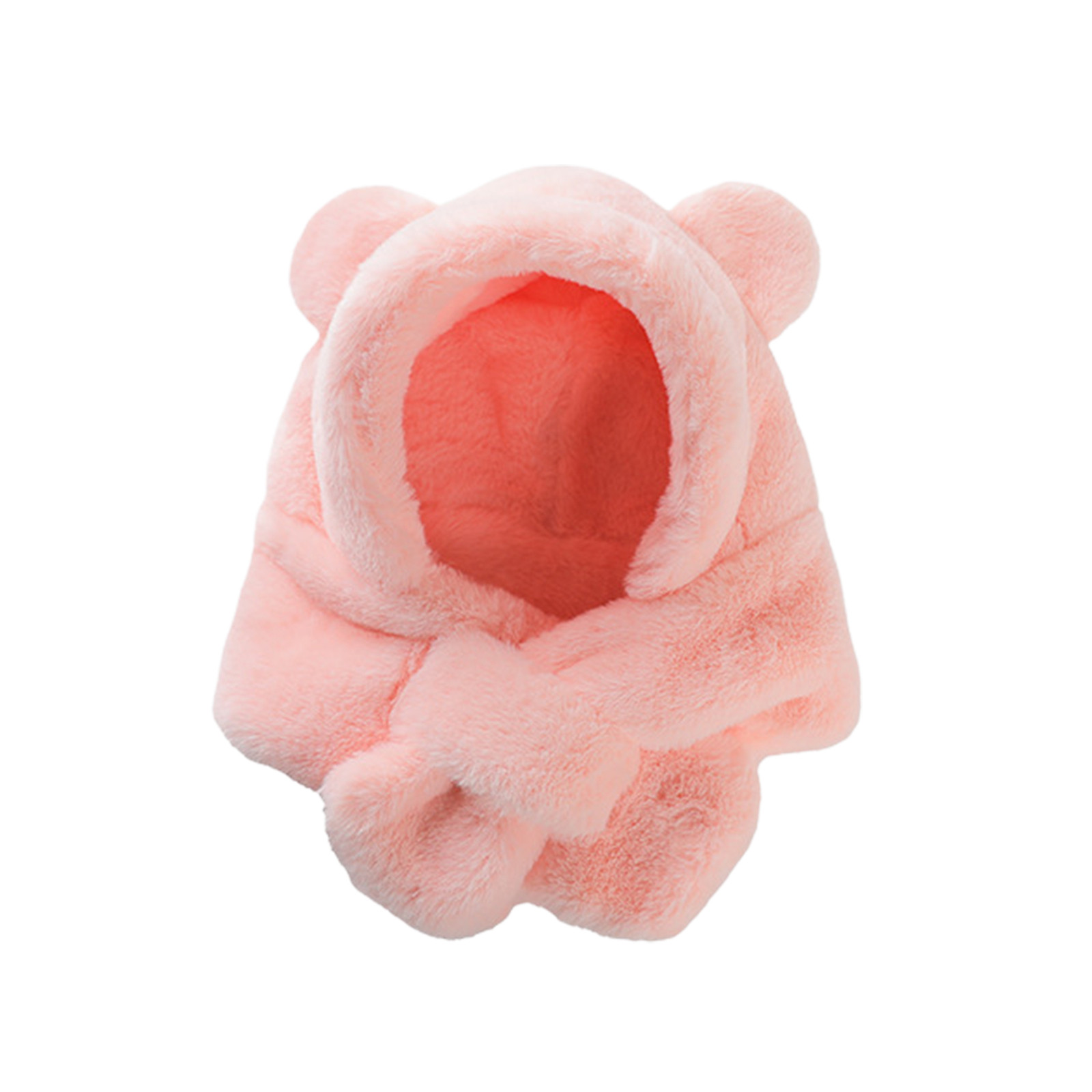Huowey Kids Baby Winter Soft Warm Knitted Solid Color Boys Girls Scarf Hat Versatile Dailywear, One Size