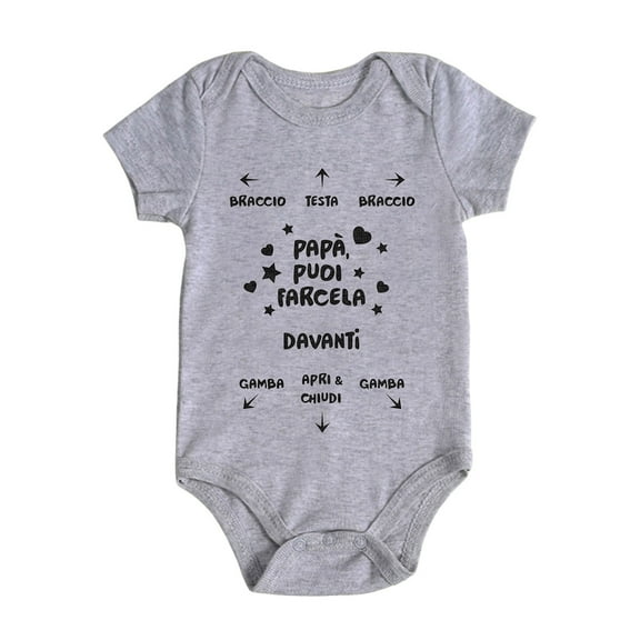 Huowey Kids Boys Girls Short Sleeve Letter Prints Romper Bodysuits Onesie One-Pieces Breathable Dailywear, 12-18 Months