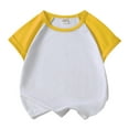 thumbnail image 1 of Huowey Kids Girls Boys Tshirt Raglan Shirt Baseball Tee T Shirt Short Solid Color Shirts Relaxed Fit Dailywear, 4-5 Years, 1 of 4