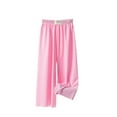 thumbnail image 1 of Huowey Kids Girls Wide Leg Pants Elastic High Waist Casual Trousers For Kids Summer Flowy Loungewear Stretchy Palazzo Pants Trendy Nightwear, 10-11 Years, 1 of 4