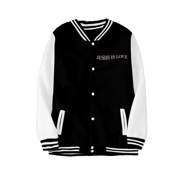 Huowey Kids Kid's Casual Letter Printed Jacket Baseball Jacket Sports Cardigan Coats Fashionable Dailywear, 3-4 Years