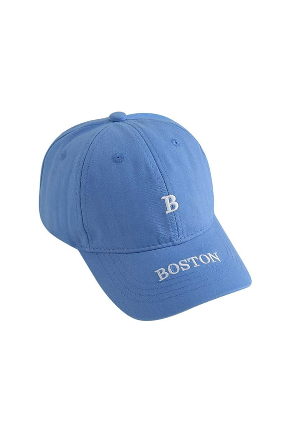 Kids' Letter B Embroidered Baseball Cap With Uran Print Style Adjustable Sun Hat For Boys & Girls