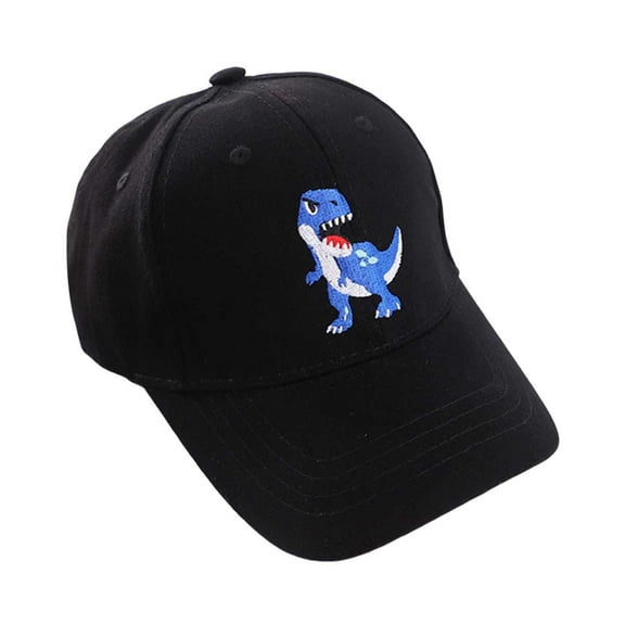 Huowey Kids Sun Hats Kids Baseball Cap Summer Sun Hat For Boys Girls Toddler Adjustable Dinosaur Embroidery Casual Outdoor Sports Hat Sun Caps,Black,One Size