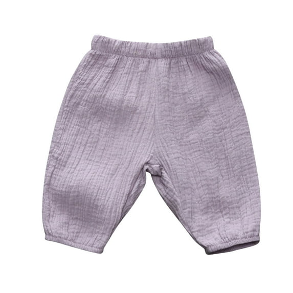 Huowey Kids Toddler Baby Boy Girl Cotton Linen Elastic Basic Harem Long Pants Bloomers Casual Joggers Fashionable Dailywear, 2-3 Years