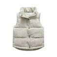 thumbnail image 1 of Huowey Kids Toddler Baby Boys Girls Corduroy Vest Fuzzy Sleeveless Coat Outerwear Pockets Relaxed Fit Dailywear, 18-24 Months, 1 of 5