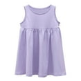 thumbnail image 1 of Huowey Kids Toddler Baby Girls Sleeveless Casual A-Line Twirly Skater Dress For School Party Princess Dresses Breathable Dailywear, 3-4 Years, 1 of 4
