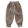 thumbnail image 1 of Huowey Kids Toddler Boys Lined Sweatpants Youth Jogger Pants Kids Pants With Pockets Fashionable Dailywear, 4-5 Years, 1 of 3