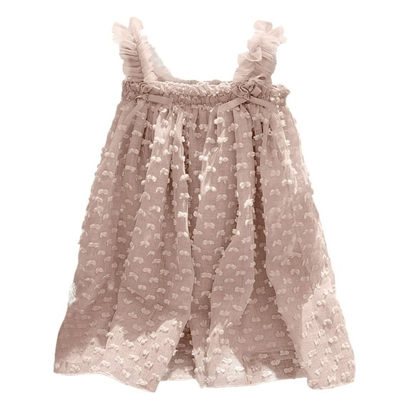 Huowey Kids Toddler Girls Sleeveless Holiday Dress Dance Party Dresses Sundress Relaxed Fit Dailywear, 2-3 Years
