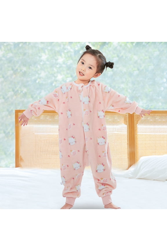 Kids Unisex Anime Pajamas Children Sleepwear For Baby Boy Girl Children Animal Pajamas Kids Comfort Dailywear For Toddler,Pink,4-5 Years