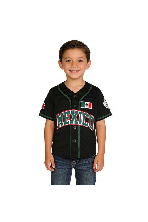 Kids Youth Boys Shirts Short Sleeve V-Neck Button Down National Flag Letter Graphic Soccer Ball Pattern T Shirt Soft Comfortable Casual Daily Wear Youth Breathable Cozy Top,Black,4-5 Years