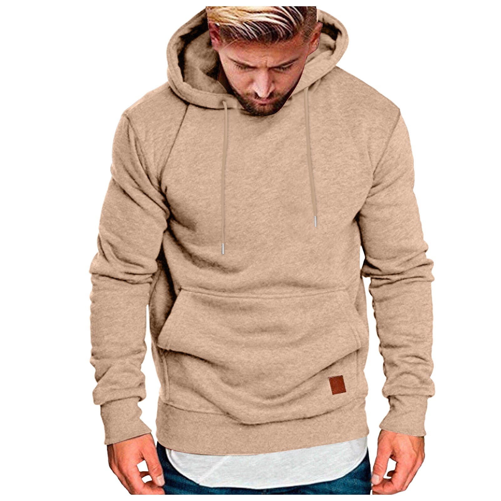 Men’s Cotton Pullover Hoodie – Casual Long Sleeve Hooded Sweatshirt With Kangaroo Pocket & Drawstring | Comfortable Everyday Wear