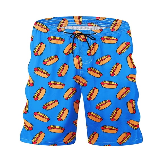 Huowey Men Swim Trunks Funny Graphic Print Beach Shorts Quick Dry Elastic Waist Drawstring Summer Board Shorts Lightweight Vacation Plus Size Bottoms For Surfing Swimming Pool,5XL