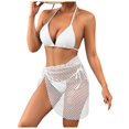 thumbnail image 1 of Huowey New Swimsuit Women Mesh Skirt Tether Bikini Vacation Beachwear Honeymoon Cruise Trendy Wear, 1 of 5