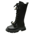 thumbnail image 1 of Huowey New Winter Style Velvet Children's Style Boots Children's High Leather Boots, 1 of 5