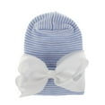 thumbnail image 1 of Huowey Baby Bow Knot Turban Hat Hat Head Wrap Cap Comfort Dailywear, 0-3 Months, 1 of 2