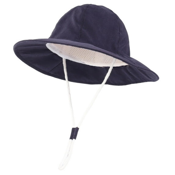 Huowey Baby Girl Sun Hat With Sunscreen Outdoor Adjustable Beach Hat With Wide Brim Bucket Hats For Comfort Dailywear, 6-12 Months