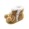 thumbnail image 1 of Huowey Newborn Baby Girls Boys Warm Shoes Soft Booties Snow Soft Comfortable Boots Newborn Warming And Fashion Shoes Boho Footwear, 3-6 Months, 1 of 7