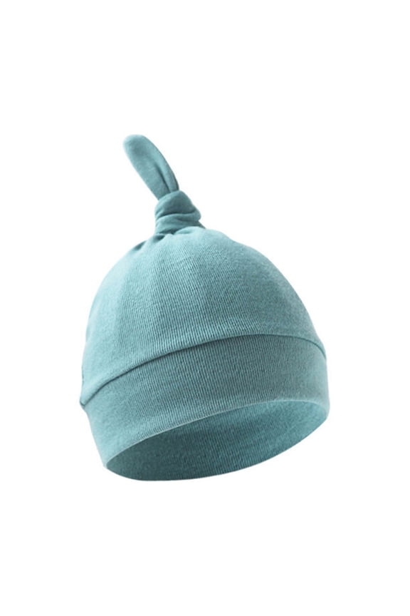 Baby Hat Cute Solid Color Knit Cotton Caps Winter Warm Cozy Soft Comfortable Beanie Hospital Hats For Baby Boys Girls,Mint Green,One Size
