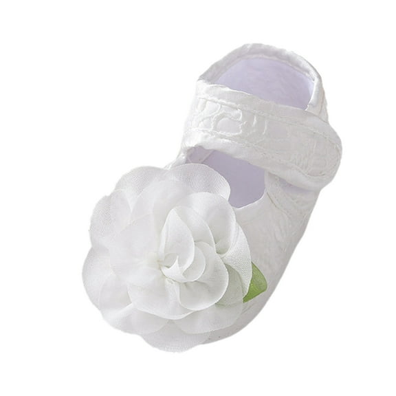 Huowey Baby Shoes Fashionable Simple Cute Flower Decoration Hook Loop Lightweight Walking Shoes Boho Footwear, 0-3 Months
