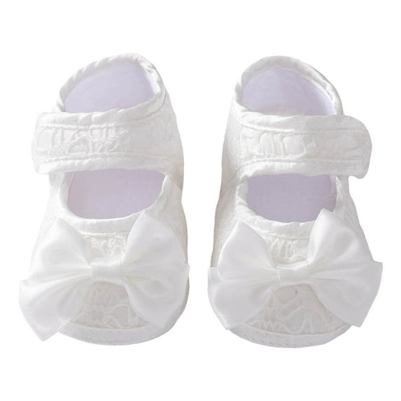 Huowey Newborn Baby Shoes Fashionable Simple Cute Flower Decoration Hook Loop Lightweight Walking Shoes Breathable Footwear, 0-3 Months