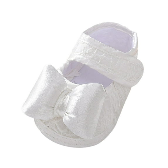 Huowey Newborn Baby Shoes Fashionable Simple Cute Flower Decoration Hook Loop Lightweight Walking Shoes Comfort Footwear, 0-3 Months