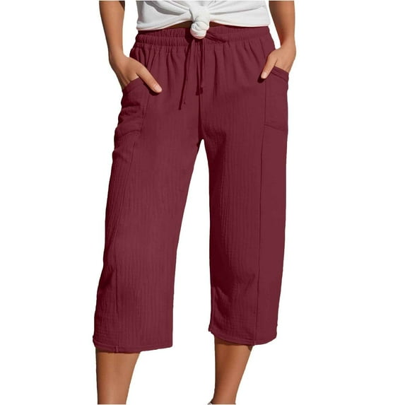 Huowey Pants for Women Straight Leg High Waist Sports Athletic Joggers Loose Comfortable Fashion Casual Pants
