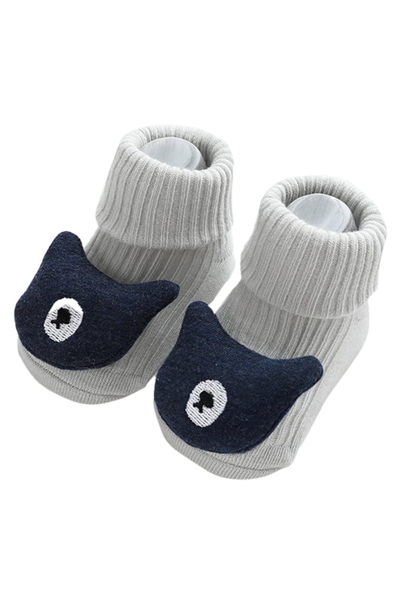 Spring and Autumn 3D Cartoon Toy Baby Socks Glue Dispensing Non Loose Neck Baby Socks Children Floor Socks