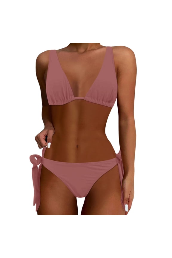 Swimsuit Print Split Bikini 2PCS Women Sexy Beachwear Swimwears Tankinis Set Pool Bathing Suit Honeymoon Cruise Trendy Wear