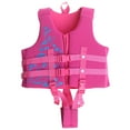 thumbnail image 1 of Huowey Swimsuit Swim Vest Cute Cartoon Animal Print Buoyancy Life Jacket Training Athletic Lightweight Clothing Popular Swimsuit,Hot Pink,7-10 Years, 1 of 7