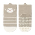 thumbnail image 1 of Huowey Teens Socks Soft Breathable Cartoon Print Striped Slipper Socks Grips Anti Skid Comfortable First Walking Ankle Socks Comfy Anti- Crew Socks,Green,1-3 Years, 1 of 3