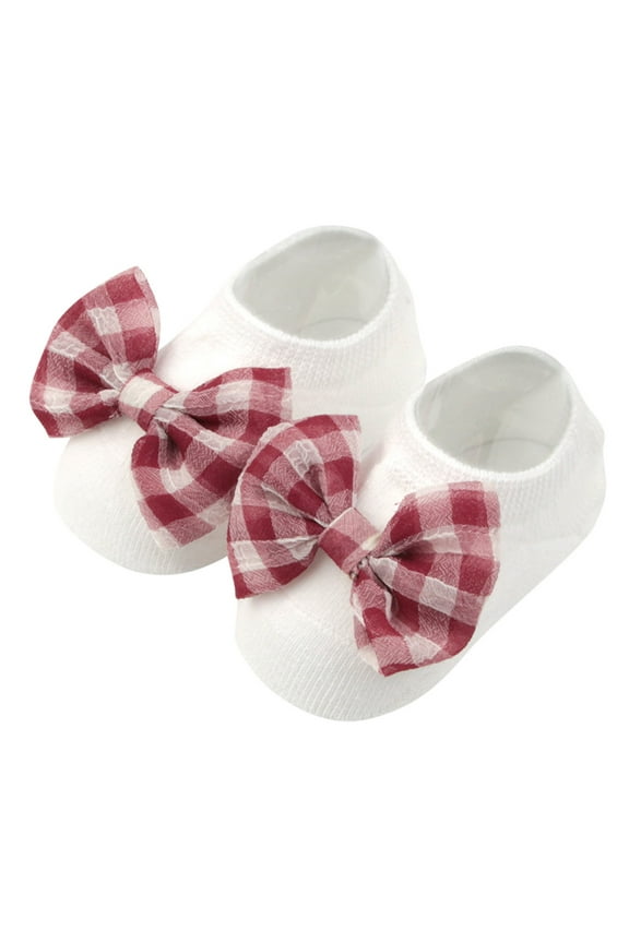 Toddler Baby Toddler Non- Socks Little Girls Cute Flowers Bowknot Cartoon Floor Socks Boho Dailywear, 12-24 Months