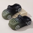 thumbnail image 1 of Huowey Toddler Boys Clogs Garden Sandals Gradient Shoes Thick Sole Summer Breathable Hollow Out Beach Pool Sandals Cute Indoor Outdoor Slippers Soft Cozy Sneakers Barefoot Shoes,Black,18-24 Months, 1 of 5
