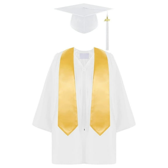 Huowey Toddler Boys Girls Preschool Kindergarten Unisex Graduation Gown Cap Set With Tassel And Graduation Sash For Child Cute Dailywear, 10-12 Years